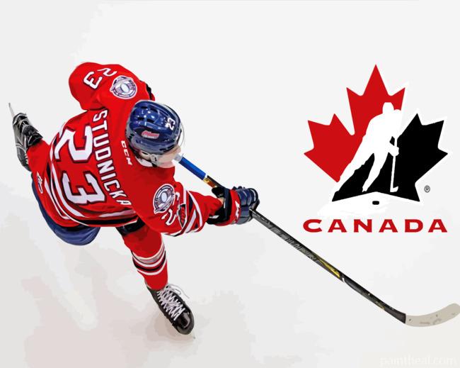 Ice Hockey Sport Painting By Numbers Kits