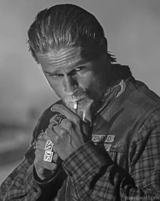 Charlie Hunnam From Sons Of Anarchy Painting By Numbers Kits