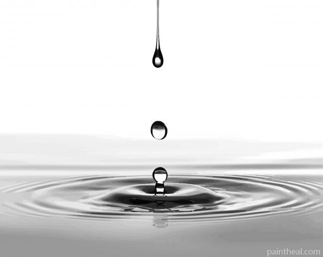 Aesthetic Water Drop Painting By Numbers Kits
