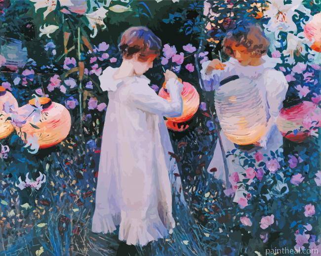 Carnation, Lily, Lily, Rose Painting By Numbers Kits