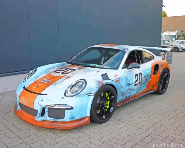 Gulf Porsche Painting By Numbers Kits