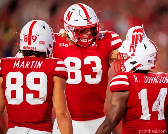 Nebraska Football Painting By Numbers Kits