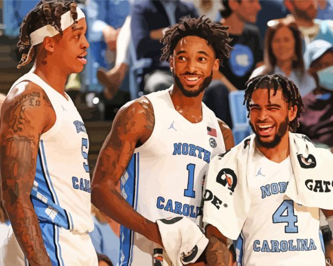 Tar Heels Players Painting By Numbers Kits