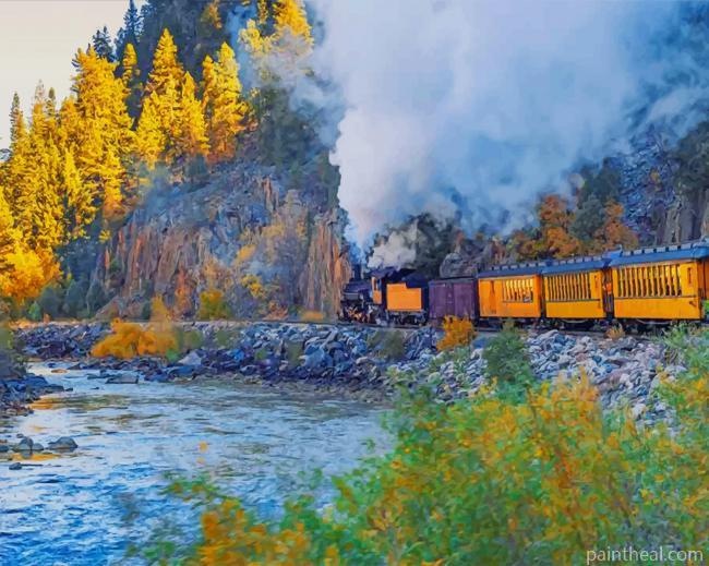 Durango Train Way NEW Painting By Numbers Kits