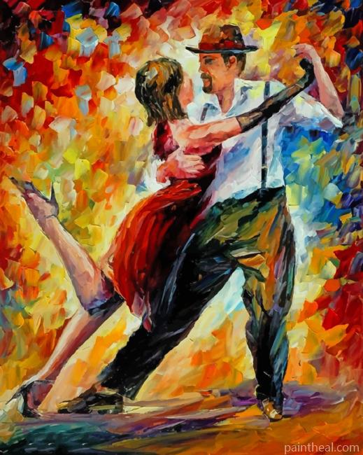Dancing Couple Art Painting By Numbers Kits