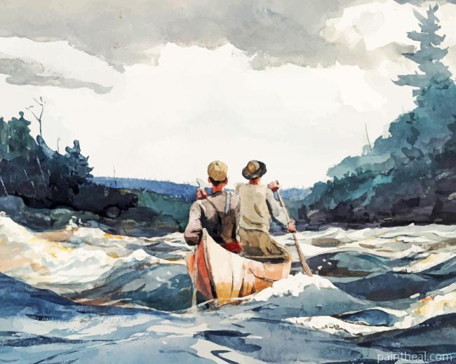 Homer Canoeinra Pids Painting By Numbers Kits
