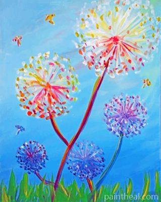 Colorful Dandelions Painting By Numbers Kits