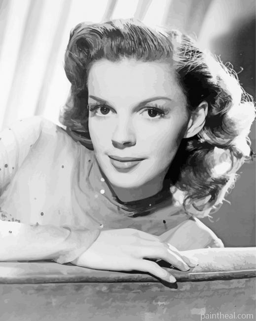 Monochrome Judy Garland Painting By Numbers Kits
