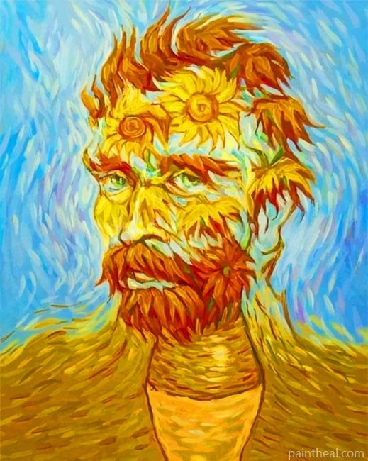 Van Gogh Sunflower Art Painting By Numbers Kits