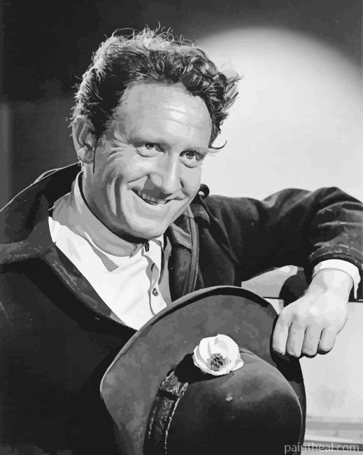 American Actor Spencer Tracy Painting By Numbers Kits