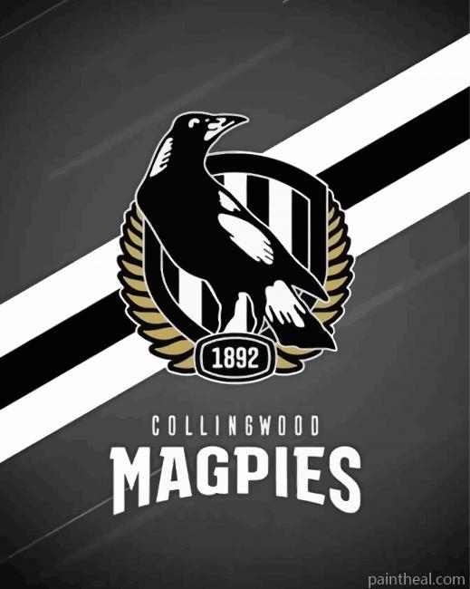 Aesthetic Collingwood Logo Painting By Numbers Kits