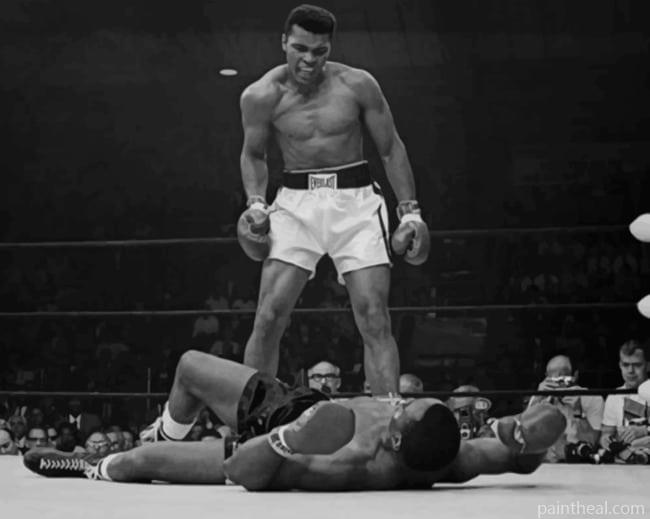 Monochrome Mohammad Ali Painting By Numbers Kits
