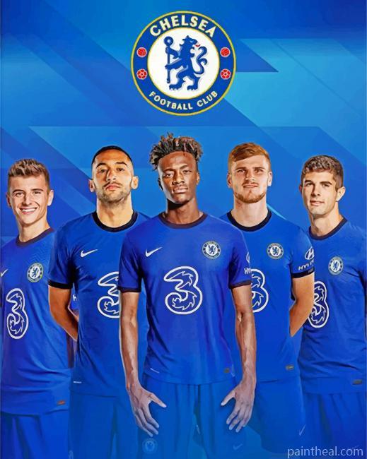 Chelsea FC Players Painting By Numbers Kits
