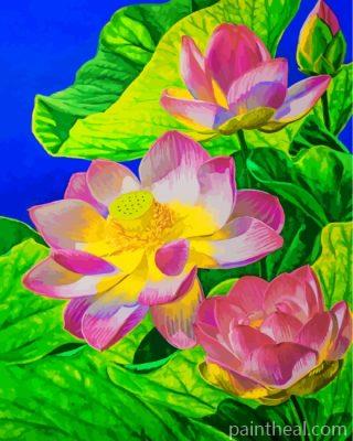 Water Lily Painting By Numbers Kits