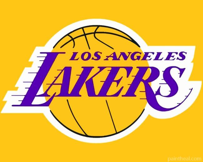 Basketball Team Lakers Logo Painting By Numbers Kits