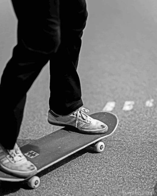 Skateboarding Sport Painting By Numbers Kits