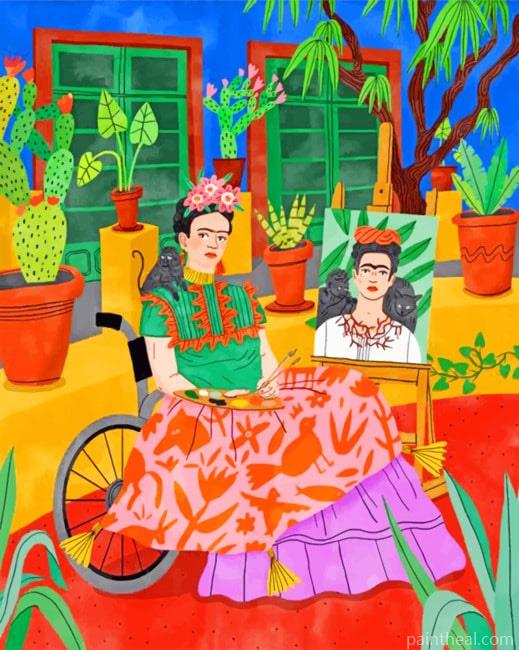Frida Drawing Illustration NEW Painting By Numbers Kits