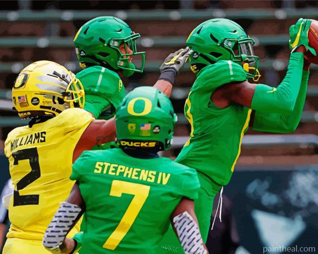 Oregon Ducks Players Painting By Numbers Kits