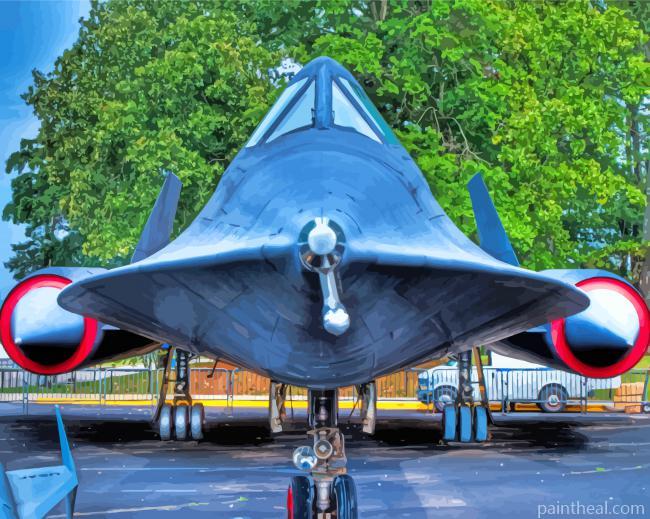 Close Up SR 71 Blackbird Painting By Numbers Kits