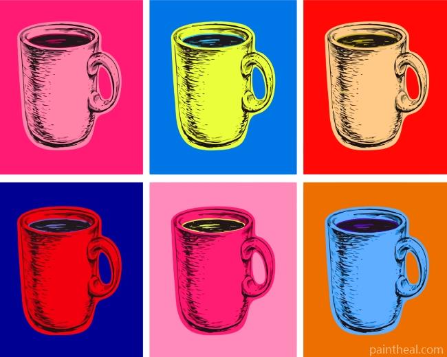 Pop Art Mugs Painting By Numbers Kits