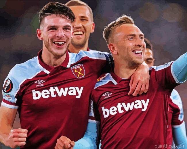 West Ham United Players Painting By Numbers Kits
