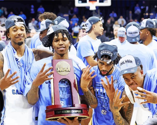 Tar Heels Painting By Numbers Kits