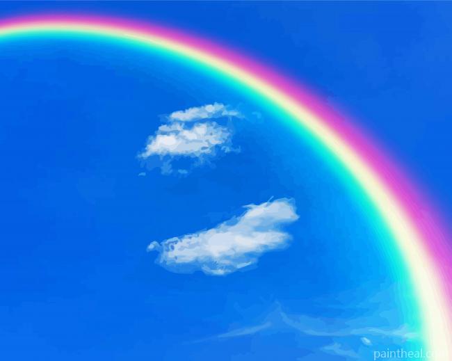 Rainbow Sky Painting By Numbers Kits