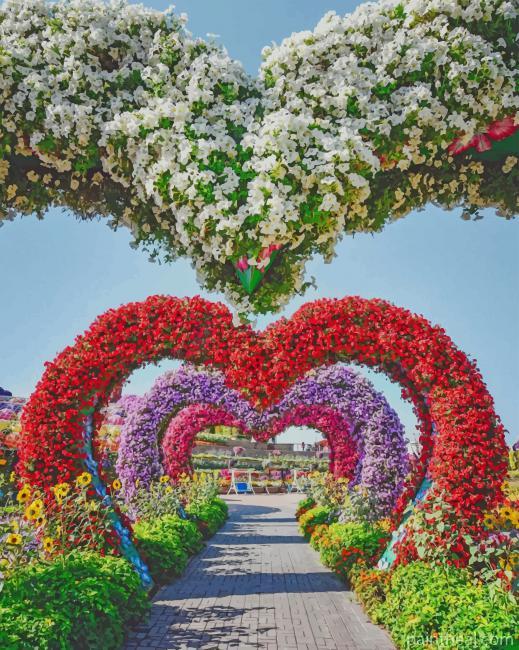 Dubai Miracle Garden Painting By Numbers Kits