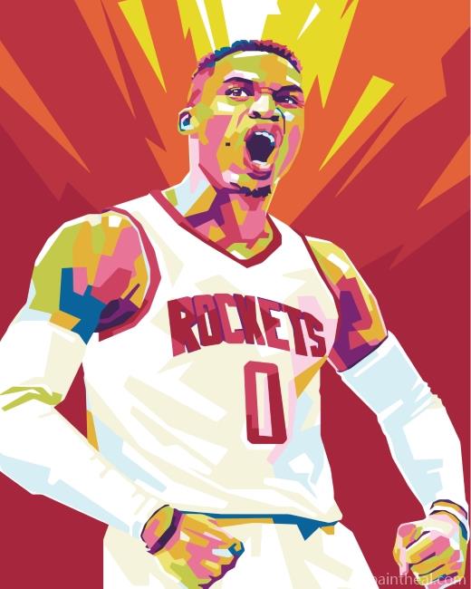Russell Westbrook Pop Art Painting By Numbers Kits