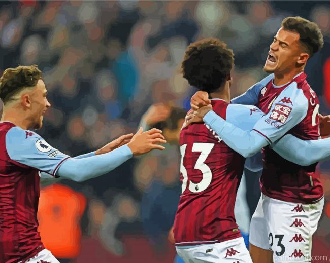 Aston Villa Players Painting By Numbers Kits