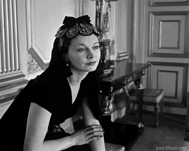 Black And White Vivien Leigh Painting By Numbers Kits