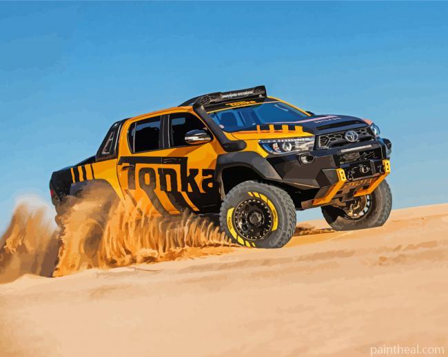 Tonka Toyota In Desert Painting By Numbers Kits