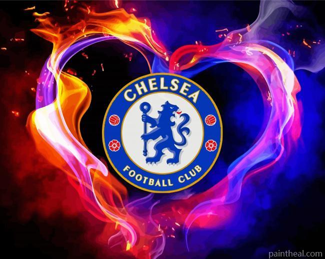 Aesthetic Chelsea Football Emblem Painting By Numbers Kits