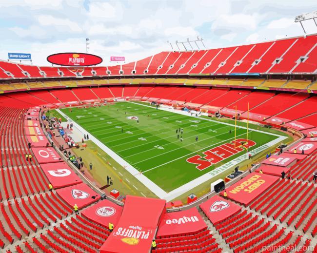 Arrowhead Stadium Painting By Numbers Kits