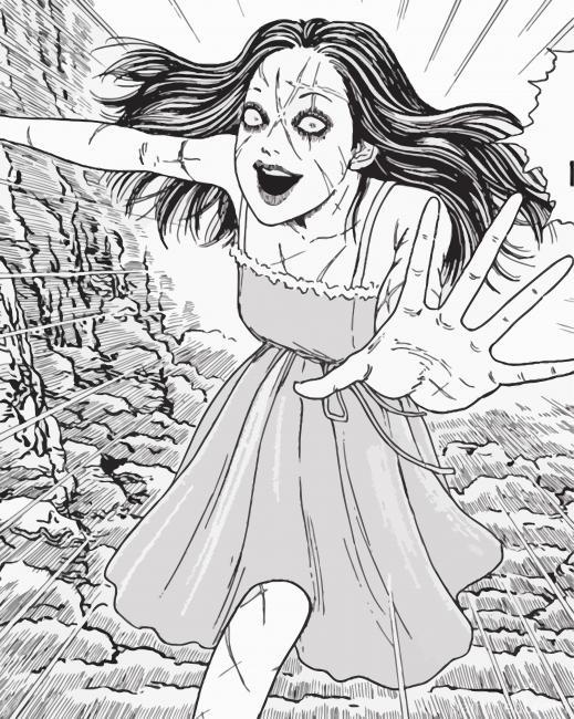 Junji Ito Scary Manga Art Painting By Numbers Kits