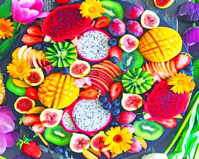 Tasty Fruits Food Painting By Numbers Kits