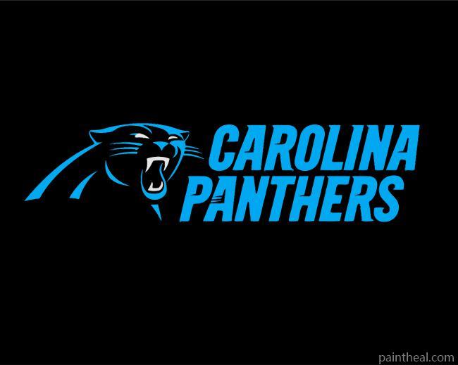 Carolina Panthers Illustration Painting By Numbers Kits