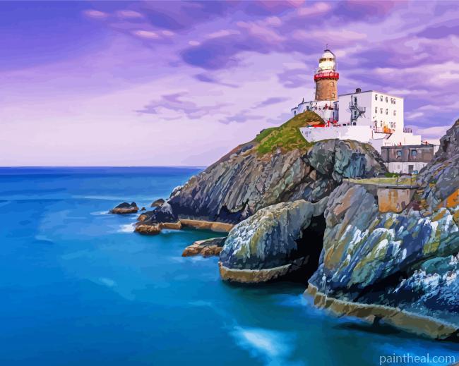 Ireland Baileys Lighthouse Painting By Numbers Kits