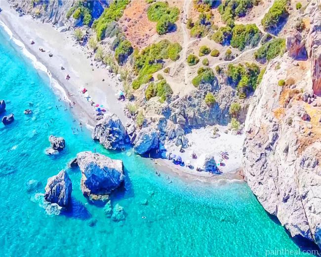 Ocean Greece Painting By Numbers Kits