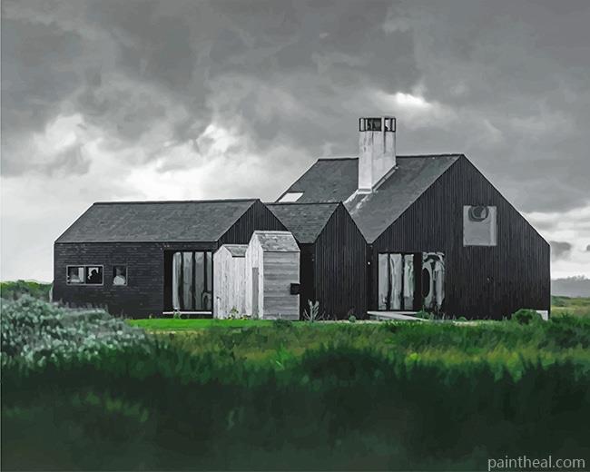 Black Barn Painting By Numbers Kits