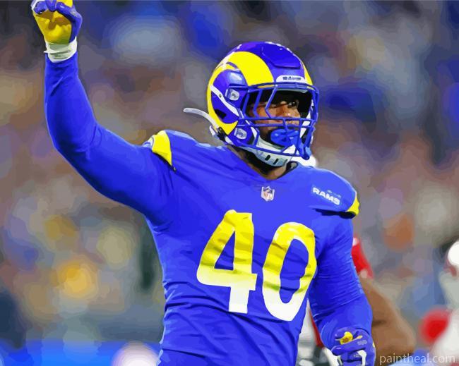 Los Angeles Rams Player Painting By Numbers Kits