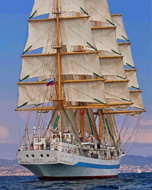 Rigged Ship Painting By Numbers Kits