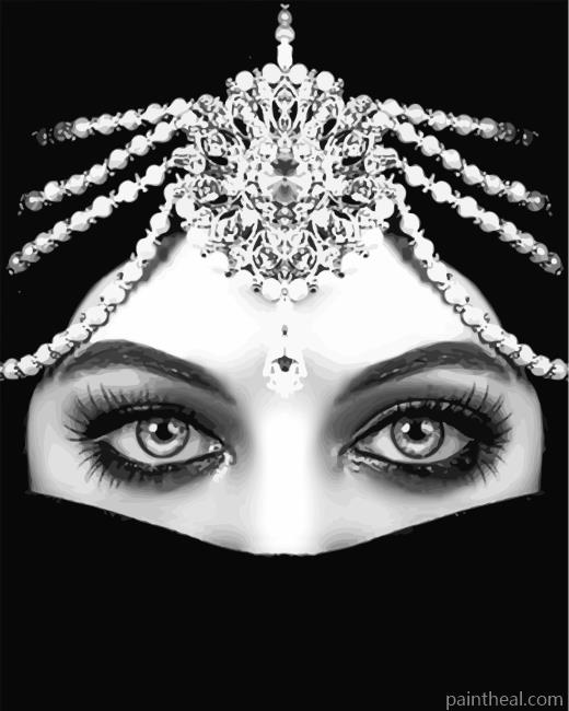 Arab Woman Painting By Numbers Kits