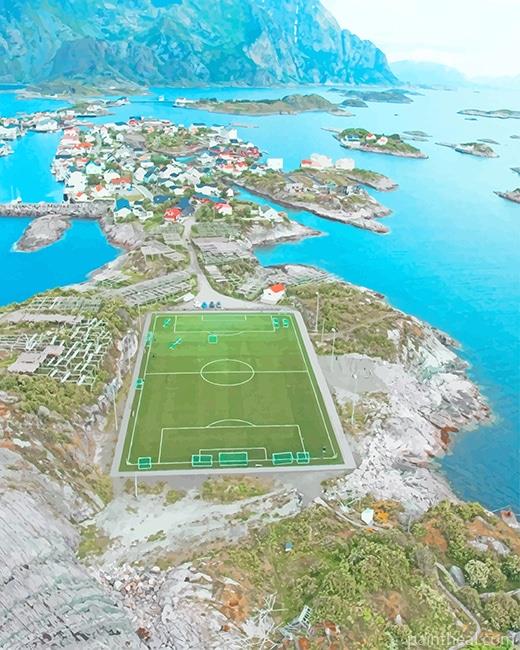 Soccer Field NEW Painting By Numbers Kits