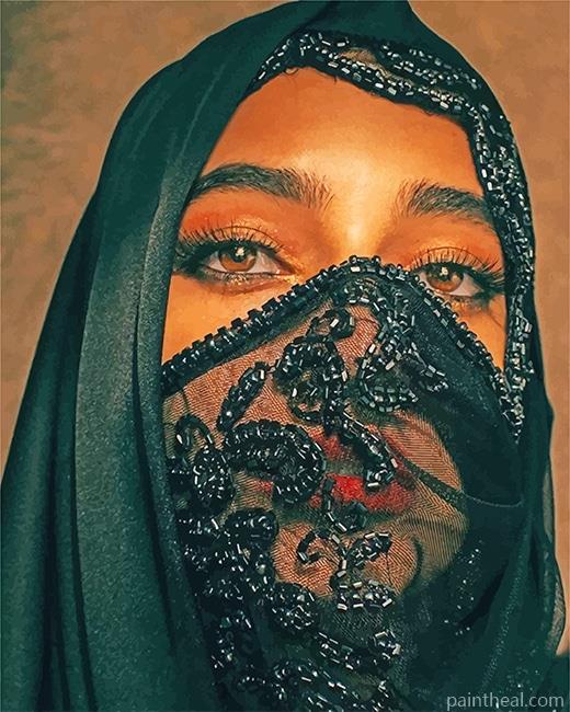 Arabian Woman Painting By Numbers Kits
