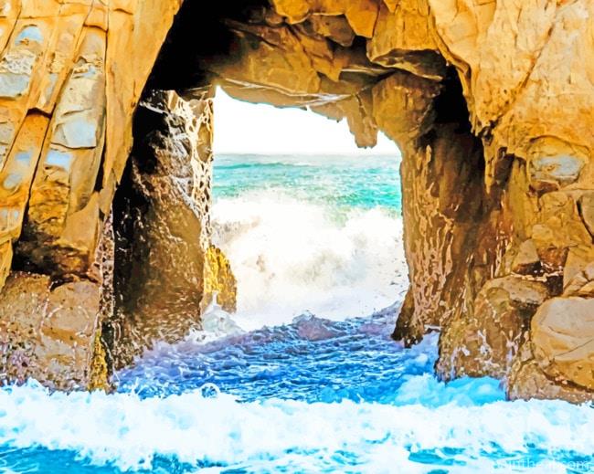Window Rock Pfeiffer Beach Painting By Numbers Kits