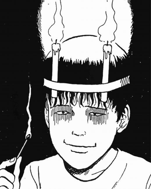 Junji Ito Japanese Artist Art Painting By Numbers Kits