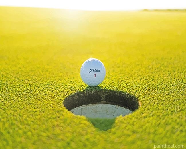 Golf Hole Cup Painting By Numbers Kits