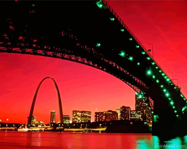 Arch St louis Missouri Painting By Numbers Kits