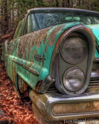 Vintage Old Car Painting By Numbers Kits